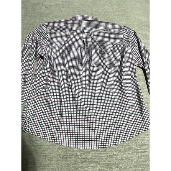 Haggar Shirt Men’s XL Checked Button Down Collared Long Sleeve - Picture 8 of 9
